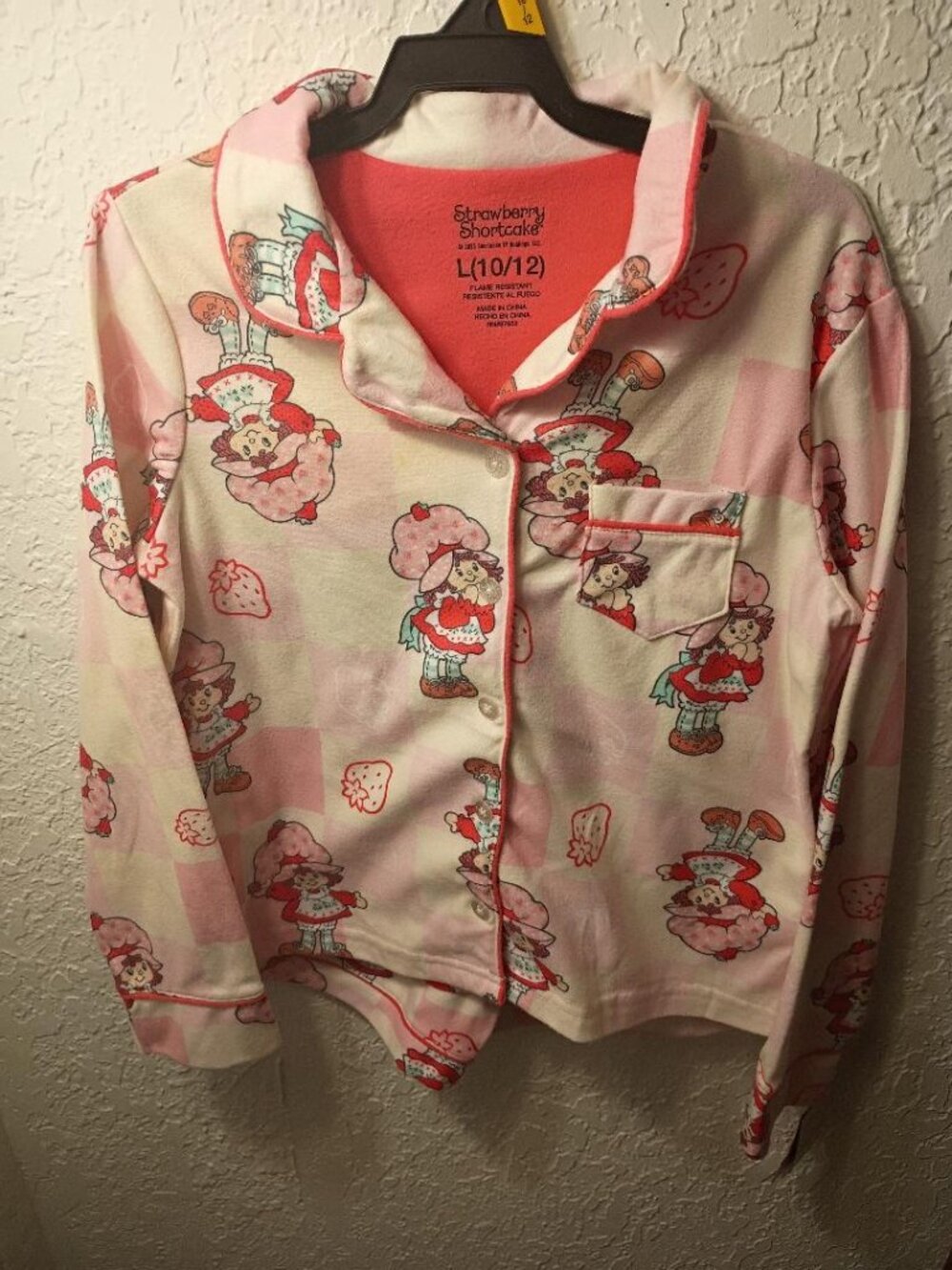 Strawberry Shortcake Girls Coat and Pants Pajama Set